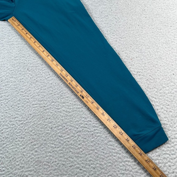 Athleta‎ Girl Hop Skip and a Jumpsuit XL/14 Teal Blue Athleisure Youth Stretch - Picture 7 of 10